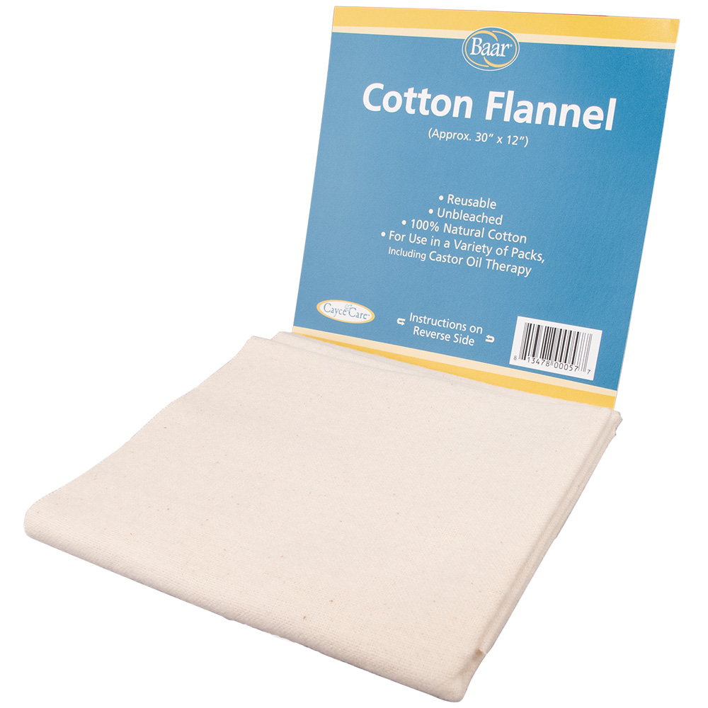 Cotton Flannel For Castor Oil Packs, 12