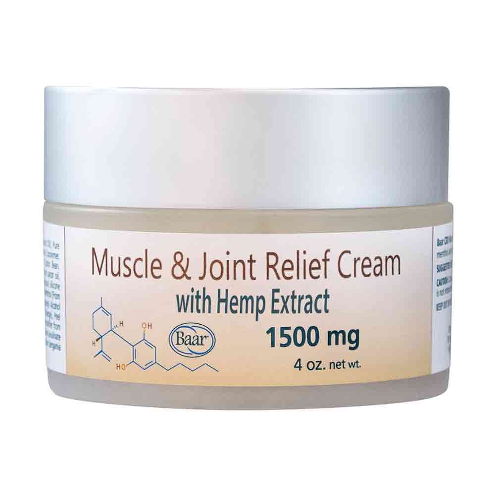 Hemp Extract Muscle And Joint Relief Cream 4 Oz Net Wt