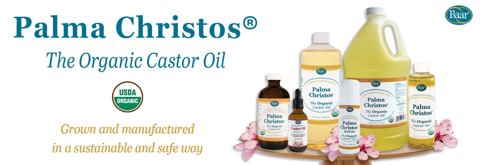 Palma Christos is USDA Certified Organic Castor Oil